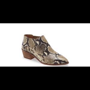 Madewell Low Heel Snake Print Chelsea Boot sz 10 NWT